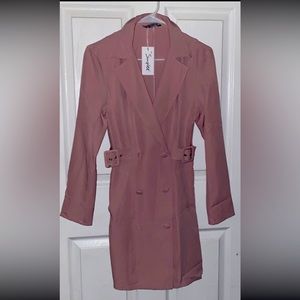 This is a pink blazer jacket that I have never worn it.